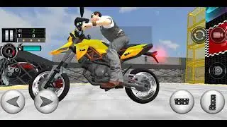 Impossible Stunts Bike Racing Games 2018   Sky Road Android Gameplay