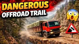 Dangerous Mountain Road Driving 🚚 | Offroad Truck Simulator Gameplay| #shortsfeed #Yt #TruckShorts