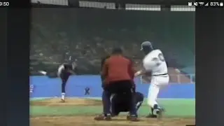 Al Woods 1st MLB AB (4-7-77)