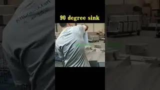 90 degree sink making machines#handmade kitchen sink welding machine#sink machines manufacturer