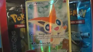 Opening Victini Mythical Pokemon Collection Box. Awesome Pull !!!