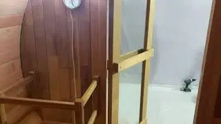Barrel Sauna With Panoramic View Window - Code:[8%OFF] GET 8%OFF Today