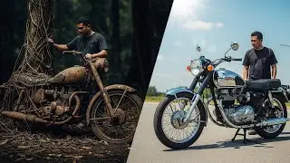 ASMR Restoration: Abandoned Car & 80-Year-Old Motorcycle Found in Jungle