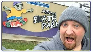 THIS SKATEPARK IS SKETCHY AF !! Skateboarding in Alliance Ohio