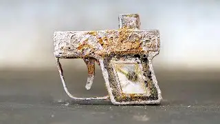 Very Rare Gun Lighter Restoration - Rusty Pistol Lighter