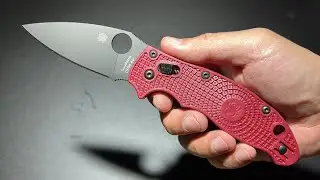 SPYDERCO MANIX 2 CPM 4V DLC RED FRCP LIGHTWEIGHT ยืม บางเบาถนัดใช้