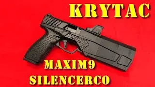 Airsoft - Krytac - MAXIM 9 SilencerCO GBB [ENG dub]