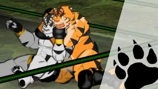 [Wrestling Match] Tiger vs MMA Tiger (Original Parts Test)