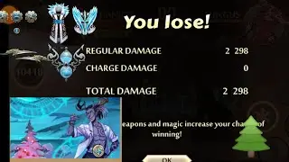 Shadow fight 2 || 2.2k damage with time stamp new enchantment  || Christmas update Freeze Jr ||