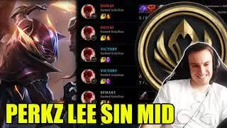 Perkz trained Lee sin MID in preparation for the MSI 2021 | Perkz stream higlights