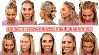 Frisuren für mittel Haare ★ 10 Alltagsfrisuren ♡ in 2-5 Minuten für Schule Uni oder Arbeit♡