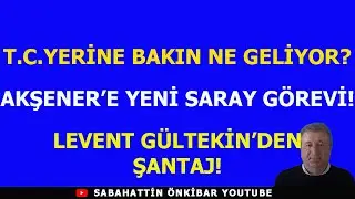 T.C. YERİNE BAKIN NE GELİYOR?..MERAL AKŞENER'E YENİ SARAY G&Ouml;REVİ!.LEVENT G&Uuml;LTEKİN'DEN ŞANTAJ!