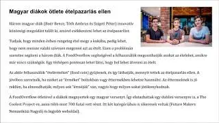 Learn Hungarian with audio 5 - Az &eacute;telpazarl&aacute;s ellen / Against food waste