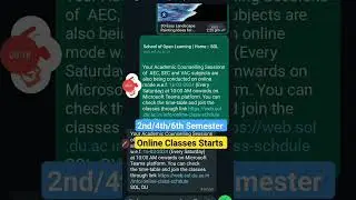 sol 2nd 4th 6th Semester Online Classes l Sol new sms Online Classes 2024 l DU sol classes #sol2nd