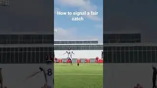 How to signal a fair catch! 😱😱 #shorts