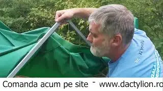 Cort Pavilion 3x3m Rosu Pliabil Cadru Metal pentru Curte, Gradina, Evenimente