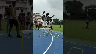 Train like a beast 🐾Hurdle jumps = next-level athleticism#VerticalJump #CourtWork #BasketballFitness