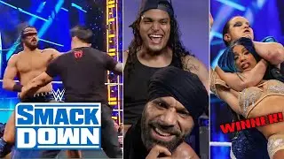 Roman Reigns attack on Drew Mcintyre!😱 | Jinder Mahal Brawl? | charlotte! | Smackdown Highlights