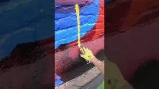 Super sized Super Mario Street Art POV
