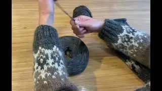 Tricoter la laine islandaise Plötulopi avec 3 brins ensemble