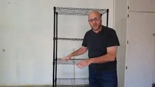 Регулируемый прочный стеллаж для хранения Amazon Basics с 5 полками