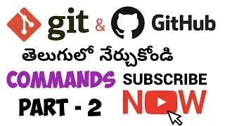 Git and GitHub commands || Git and GitHub tutorial for beginners in telugu ||