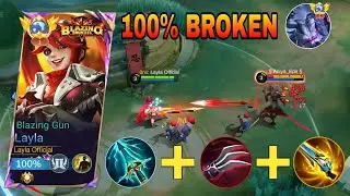 NEW META! LAYLA 100% BEST DAMAGE BUILD AND EMBLEM!! (layla best build 2025) - MUST TRY! - MLBB