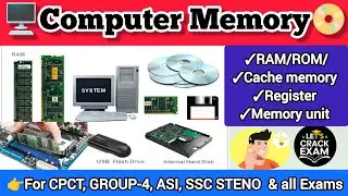 What is RAM and ROM?‼️Cache/ virtual memory/ register / memory unit all in Hindi‼️for all EXAMS #gk 
