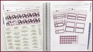 Plan with Me: November 2020 - Plum Paper Monthly View | Romina Rossa