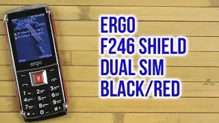 Распаковка Ergo F246 Shield Dual Sim Black/Red