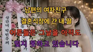남편의 여자친구 결혼식장에 간 내 딸 어른들은 그날을 아직도 잊지 못하고 있습니다.