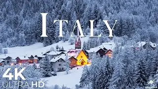 Уютная зима в Италии 4K ❄️ Прекрасная зимняя сказка и вдохновляющая музыка