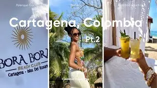 BIRTHDAY TRIP TO CARTAGENA!🇨🇴✨ TRAVEL VLOG PT. 2 | PALENQUE TOUR, BIRTHDAY & BORA BORA BEACH CLUB