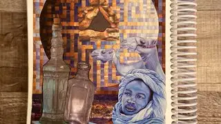 #2022cwp41 @Willow Hill Designs. Margarete Miller Collage Weekly Planner.