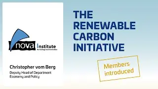 nova: Renewable carbon, the road to sustainable chemicals and materials I RCI members introduced