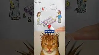 Husband and Wife Confuse Mathematics 😱🤣 #funny #cat #dance #shorts