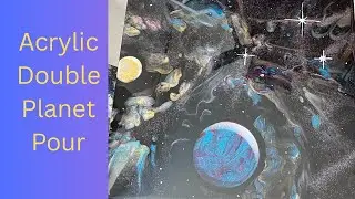 Double Planet Dutch Pour 🌍🌕 | Glitter, Color, and Olga Soby Recipe!