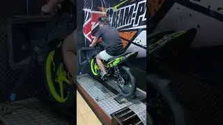 Dynotest Jupiter MP2 dengan Knalpot Creampie tipe CP2 RX Road Race