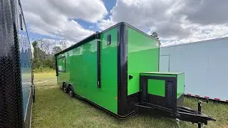 New Custom 8.5x24 Rock Solid Cargo Concession Trailer.