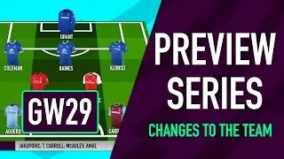 Gameweek 29 Preview | CHANGES TO THE TEAM | Fantasy Premier League 2016/17