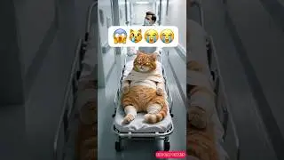 Tabby cat&rsquo;s accident was shocking 😼💥 #shorts#aicat #funny #catshorts