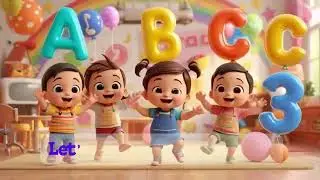 Day 1 Hello Hello! | Fun ABC & 123 Song for Kids