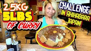 2,500G (5.5lbs) CURRY CHALLENGE in Japan!!! Akihabara Tour #TokyoChallenge Fujiyama Curry
