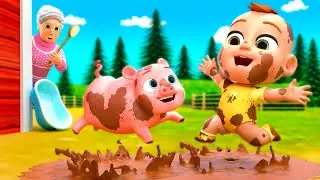 Bath Song &ndash; Farm Fun & Clean and Happy Song | Newborn Baby Nursery Rhymes & Kids Songs