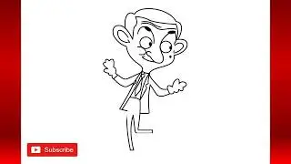 how to draw mr bean easy drawing