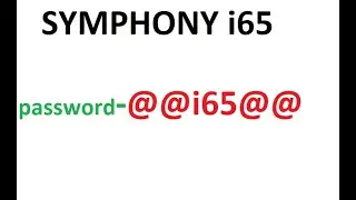 SYMPHONY i65 firmware Care File Free