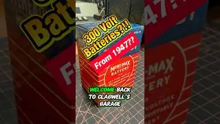 SHOCK HAZARD! 300v Appliance Battery from 1947 / Eveready 493