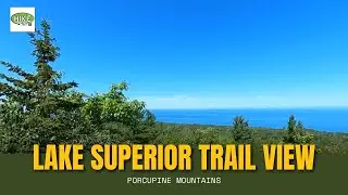 Porcupine Mountains - Lake Superior Trail View (360 Video, VR)