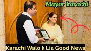 Hassan bhai | Mayor Murtaza Wahab Ne Kia Invite | Karachi Walo k Lia Good News @uroojismail 