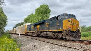 [4K] CSX Q212 & Q017 meet in Jordan, NY (9/2/20)